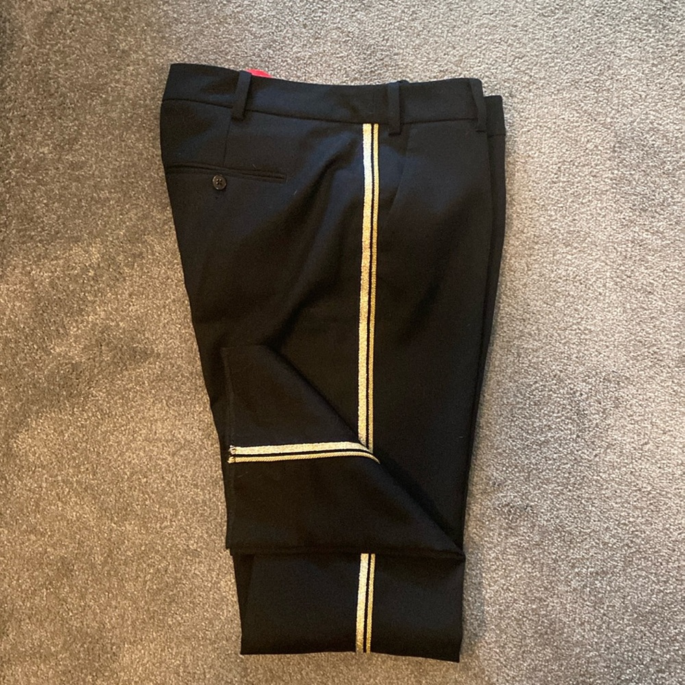 Zadig &Voltaire black wool military style trousers sz 40